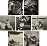 Horace Bristol, Selected Images of PBY Blister Gunner, 1944, Seven gelatin silver prints, six printed later
