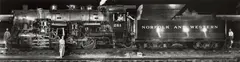 O. Winston Link, Norfolk & Western Engine Class, S1a, No. 261, 1958, Oversized gelatin silver print, printed 2000