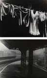 T. Lux Feininger, Chatham Square, N.Y.C., Spring; Washing perceived from stairwell of 6-floor walk-up of Nemiroff house in E. 4th St.