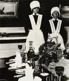 Bill Brandt, Parlourmaid and Under-Parlourmaid Ready to Serve Dinner
