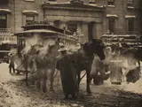 Alfred Stieglitz, The Terminal, 1893, Large-format photogravure, printed no later than 1913, mounted