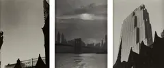 Dorothy Norman, Selected Images of New York City, 1930s, Three gelatin silver prints, each flush-mounted, and mounted again