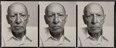 Richard Avedon, Igor Stravinsky, composer, New York City, 11-2-69, 1969, Gelatin silver print triptych, printed 1975