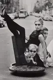 Burt Glinn, Andy Warhol with Edie Sedgwick and Chuck Wein, New York City, 1965, Gelatin silver print, printed later