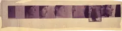 Profiles of Possible Modern Caryatids (study for Blueprint for a Temple) by Francesca Woodman, 1980, Diazotype, sold Oct 2024