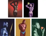 Robert Mapplethorpe, Ken Moody Portfolio, 1985, Tampa, Florida: Graphicstudio, 1985. Five photogravures with watercolor, screenprint and flocking