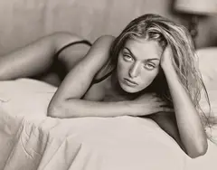 Michael Dweck, Jacqueline at the Panoramic View Motel, Montauk, New York, 2002, Gelatin silver print, printed 2006