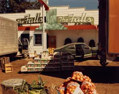 U.S. 10, Post Falls, Idaho, August 25 by Stephen Shore, 1974, Chromogenic contact print, printed circa 1974, sold Oct 2024
