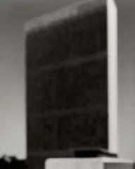 United Nations Headquarters by Hiroshi Sugimoto, 1997, Gelatin silver print, flush-mounted, sold Oct 2024