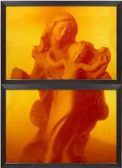 Virgin and Child from Immersions by Andres Serrano, 1987, Dye destruction print diptych, each face-mounted to Plexiglas, sold Oct 2024
