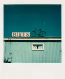Walker Evans, Untitled (bike shop), October 1, 1974, Unique Polaroid SX-70 print