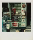 Walker Evans, Untitled (shoemaker’s shop), Marigot, St. Martin’s, French West Indies, April 6, 1974, Unique Polaroid SX-70 print
