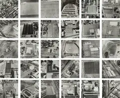 Ed Ruscha, Parking Lots, 1967, Thirty gelatin silver prints, printed 1999