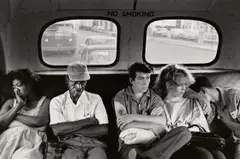 Bus from Brooklyn Gang by Bruce Davidson, 1959, Gelatin silver print, printed 1998, sold Oct 2024