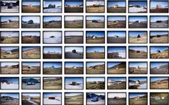 Ólafur Elíasson, The hut series, 2012, A grid comprised of 56 chromogenic prints, each mounted