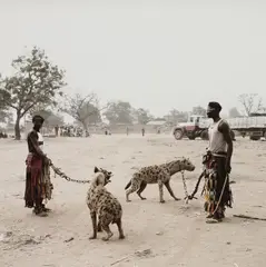 Pieter Hugo, Mallam Galadima Ahmadu with Jamis & Mallam Mantari Lamal with Mainasara, Nigeria from The Hyena and Other Men, 2005, Archival pigment ink print, flush-mounted