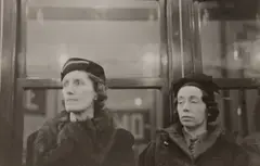 Subway Portrait (two women) by Walker Evans, 1938-1941, Gelatin silver print, sold Oct 2024