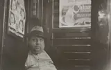 Helen Levitt, Subway Portrait (man with hat)