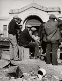 Dorothea Lange, Unemployed Men, Wharf, San Francisco