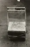 Helen Levitt, Untitled (graffiti on box stand)