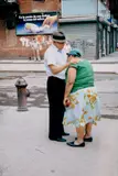 Helen Levitt, New York (man consoling woman)
