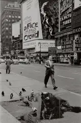 Times Square (man walking) by Frank Paulin, 1956, Gelatin silver print, printed later, sold Dec 2024