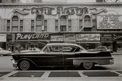 Playland Cadillac, Times Square, New York City by Frank Paulin, 1956, Gelatin silver print, printed later, sold Dec 2024