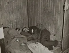 Weegee, Bowery, 1940s, Gelatin silver print, printed 1950s