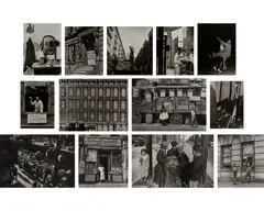 Selected Images from Harlem Document by Aaron Siskind, 1935-1940, Thirteen gelatin silver prints, printed later, sold Dec 2024