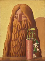 Nat Meade, Untitled, 2022, oil on hemp