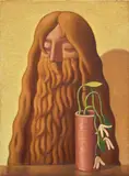 Nat Meade, Untitled, 2022, oil on hemp