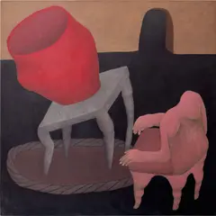 Ginny Casey, Tipping Point, 2018, oil on linen