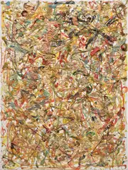 Dan Colen, Hot Box, 2010, chewing gum on canvas