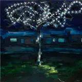Tomory Dodge, Tree with Lights, 2004, oil on canvas