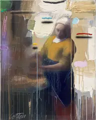Will Cotton, Baroque #7, 1991, oil and pastel on canvas