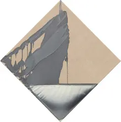 Analia Saban, Diamond Decant (Black and White), 2011, encaustic paint on canvas