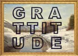 Peter Tunney, Gratitude, 2020, hand-pulled silkscreen and acrylic on found canvas and frame