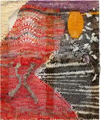 Channing Hansen, RFLP:1:838555:AC, 2017, hand spun and dyed wool, holographic polymers, silk and pine