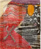 Channing Hansen, RFLP:1:838555:AC, 2017, hand spun and dyed wool, holographic polymers, silk and pine