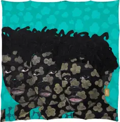 Tell Them What You Told Us by Wonder Buhle Mbambo, 2021, acrylic on unstretched canvas, sold Mar 2024