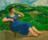 Afifa Aleiby, My Earthly Paradise, 2021, oil on canvas