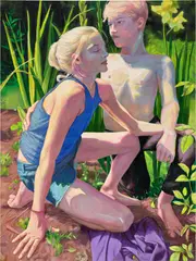 Julia Gould, Scouts, 2018, oil on canvas