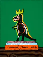 Jonathan Edelhuber, Still Life with Basquiat, 2022, acrylic on canvas
