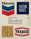 Mark Flood, Ecuador [Chevron/Patton Boggs/Burford...], 2014, oil, acrylic and plaster on stretched burlap