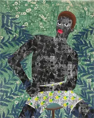 Bush Boy by Odinakachi Okoroafor, 2021, acrylic on canvas, sold Mar 2024