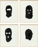 Adam Helms, Four works: (i-iv) Untitled Portrait, 2007, ink on mylar