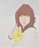 Richard Aldrich, Portrait of Cosey Fanni Tutti with Trumpet