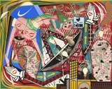 Lari Pittman, Like You, Declarative but Contrite but Wanting to be Kissed, 1995, acrylic and enamel on mahogany