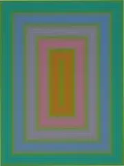 Forest Green by Richard Anuszkiewicz, 1971, acrylic on panel, sold Jun 2024
