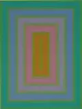 Richard Anuszkiewicz, Forest Green, 1971, acrylic on panel